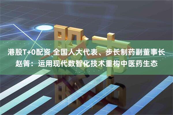 港股T+0配资 全国人大代表、步长制药副董事长赵菁：运用现代数智化技术重构中医药生态
