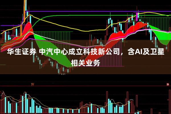 华生证券 中汽中心成立科技新公司，含AI及卫星相关业务