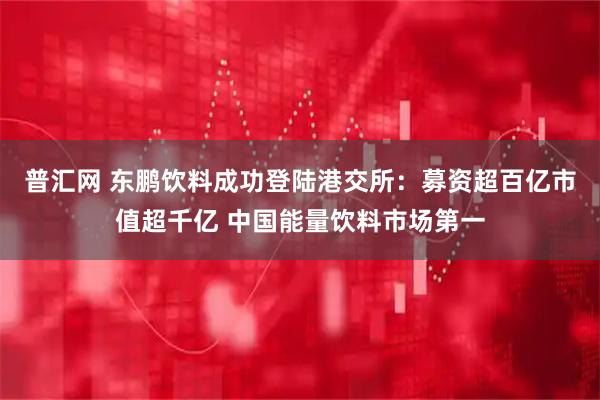 普汇网 东鹏饮料成功登陆港交所：募资超百亿市值超千亿 中国能量饮料市场第一