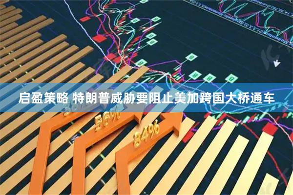 启盈策略 特朗普威胁要阻止美加跨国大桥通车