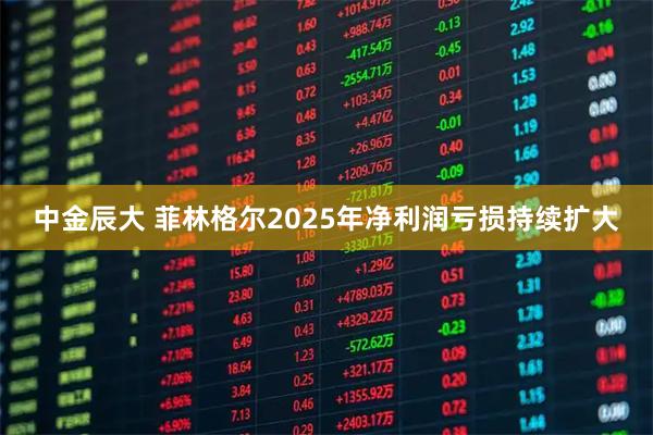 中金辰大 菲林格尔2025年净利润亏损持续扩大